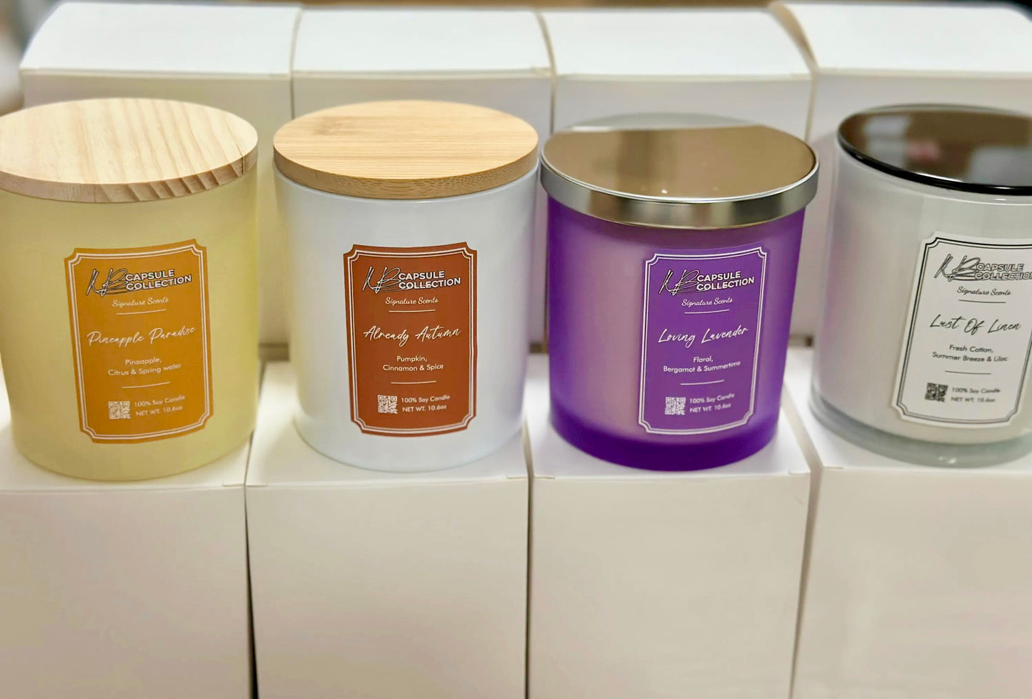 KB Capsule Collection “Signature Scents” Candle Selection🕯️ (Assorted 4-Pack)