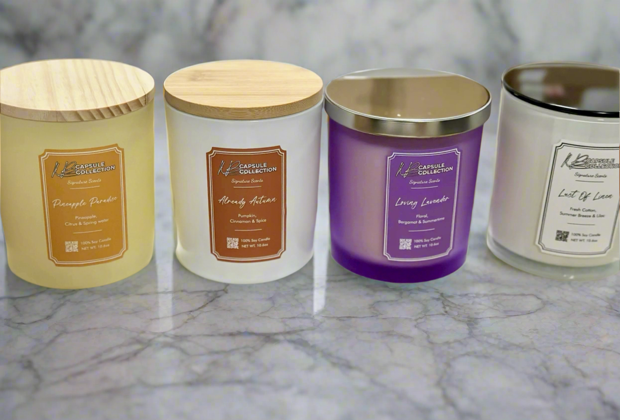 KB Capsule Collection “Signature Scents” Candle Selection🕯️ (Assorted 4-Pack)