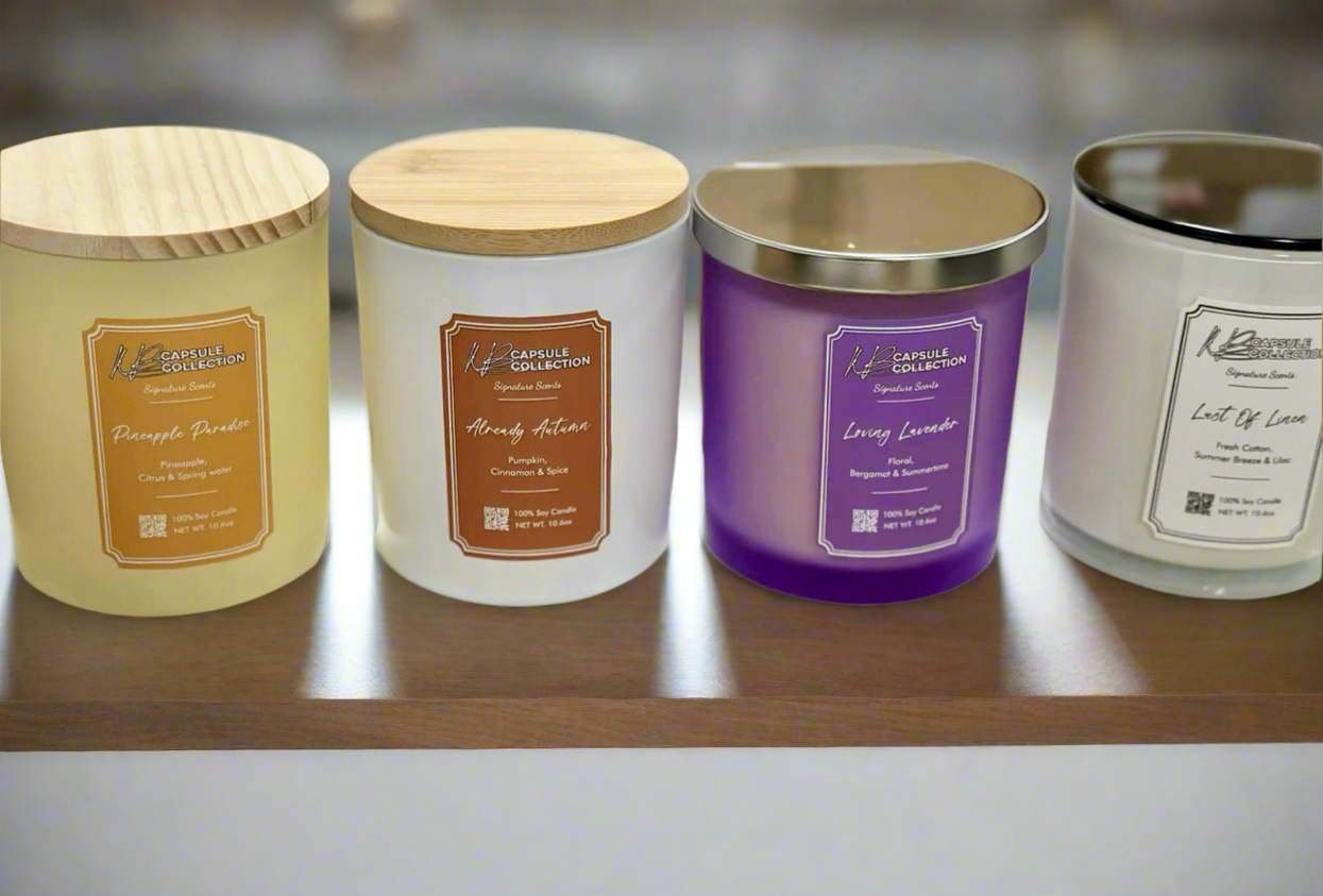 KB Capsule Collection “Signature Scents” Candle Selection🕯️ (Assorted 4-Pack)
