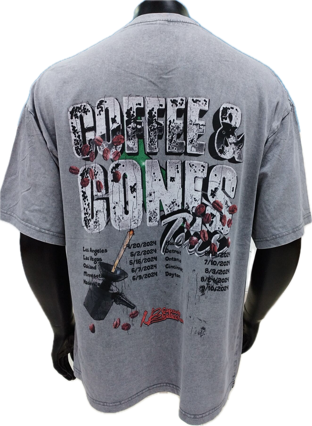 KB Capsule Collection “Coffee & Cones” Tour Tee shirt