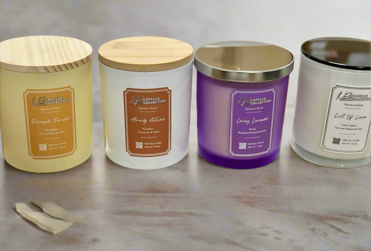 KB Capsule Collection “Signature Scents” Candle Selection🕯️ (Assorted 4-Pack)